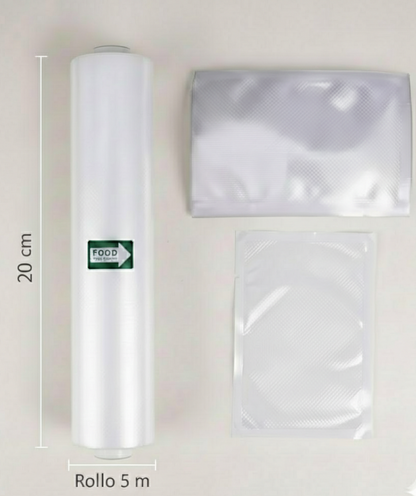 Rollos de Bolsas para Envasar al Vacío 5 m | Anchos 12-28 cm (Corte a Medida)